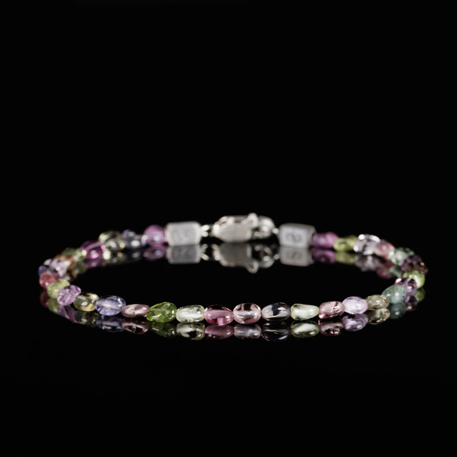 Multi Color Sapphire Bracelet II (2-3mm) 1 Multi Color Sapphire Bracelet II (2-3mm)
