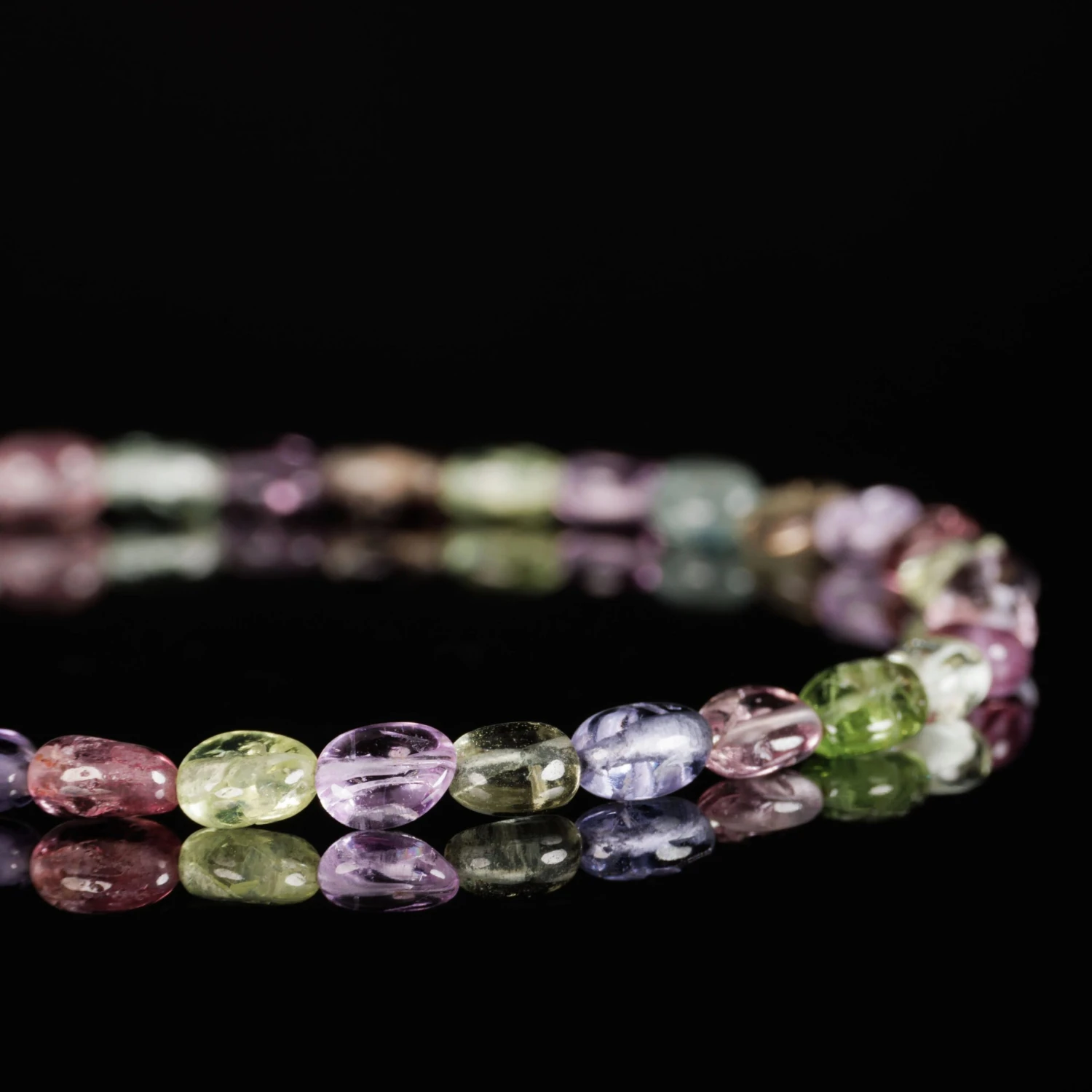 Multi Color Sapphire Bracelet II (2-3mm) 2 Multi Color Sapphire Bracelet II (2-3mm) - Image 2