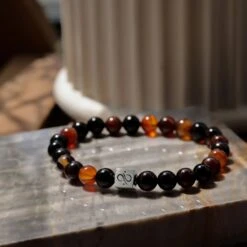 Multitoned Agate Bracelet I (8mm) -Aurum Brothers MultitonedAgateBraceletI 8mm 1