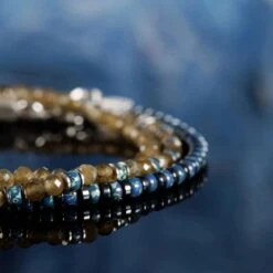 Mustard Yellow Labradorite Bracelet I (3mm) -Aurum Brothers Mustard Yellow labradorite pack 2 2c8eb381 384e 421a bc50 ac38f813c057