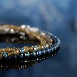 Picasso Blue Bracelet III (3mm) -Aurum Brothers Mustard Yellow labradorite pack 2 a09db287 52d8 4c68 8490 5e64b5c97d5e