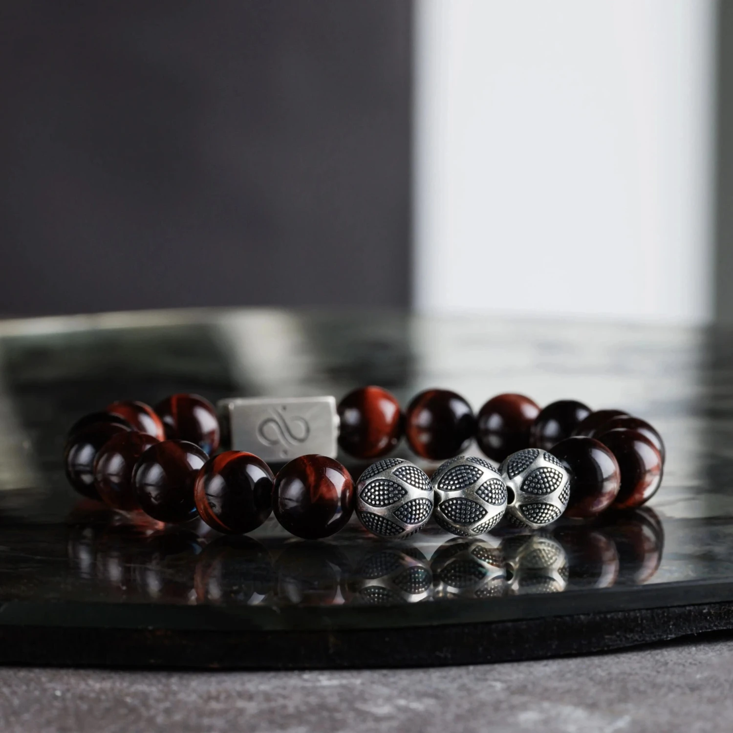 Red Tiger Eye Nascor Bracelet I (10mm) 2 Red Tiger Eye Nascor Bracelet I (10mm) - Image 2