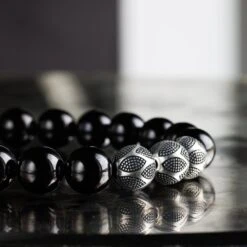 Black Tourmaline Nascor Bracelet I (10mm) -Aurum Brothers Nascor black tourmaline 1