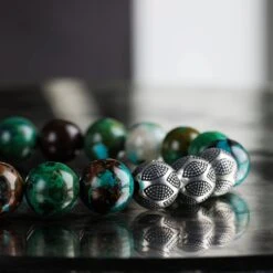 Chrysocolla Nascor Bracelet I (10mm) -Aurum Brothers Nascor chrysocolla 1