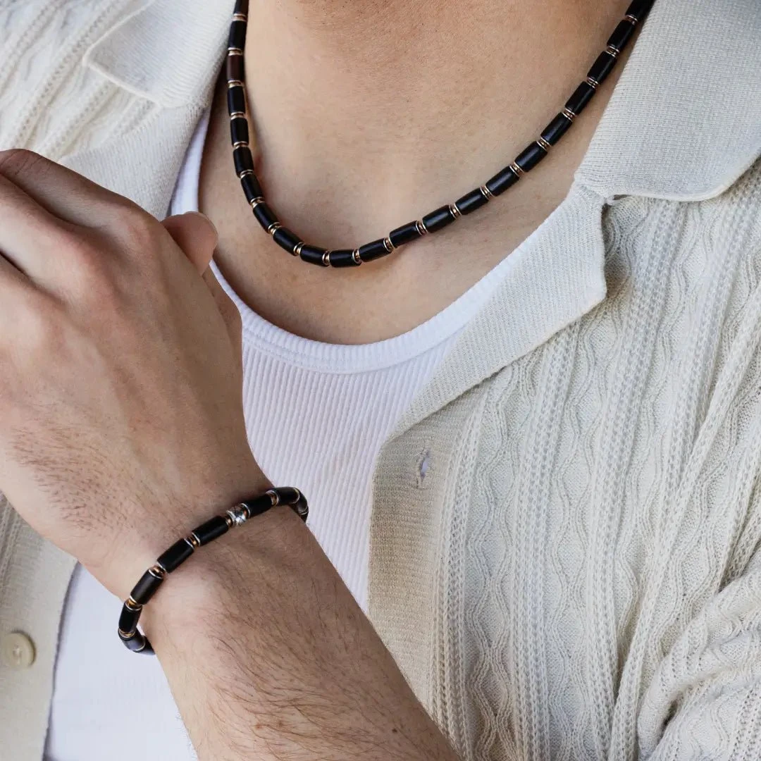 Ebony Wood Necklace I (6mm) 2 Ebony Wood Necklace I (6mm) - Image 2