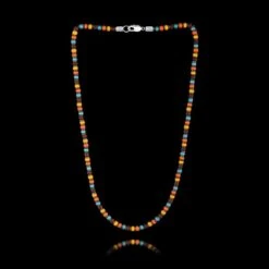 Hematite - Multicolor Necklace XVIII (4mm) -Aurum Brothers Necklacefull 3