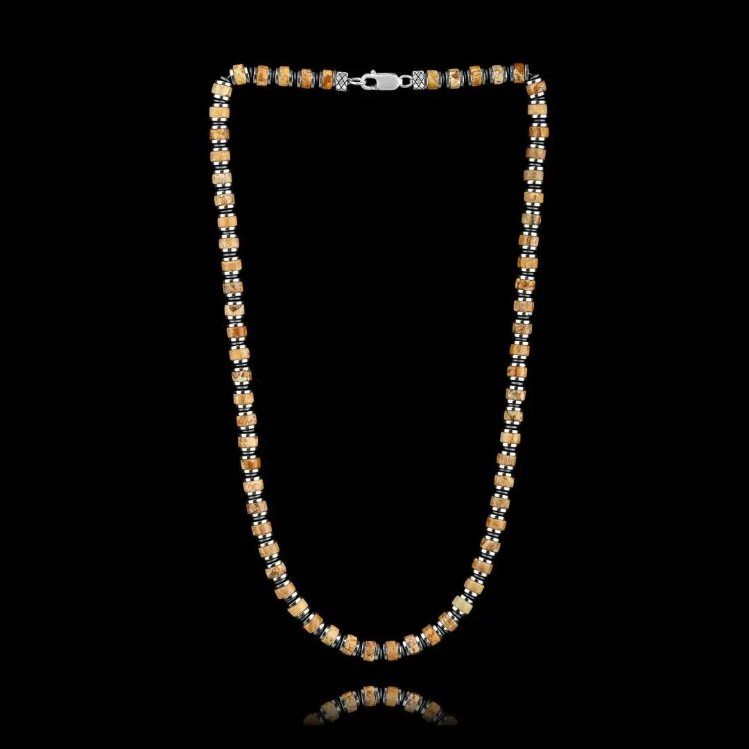 Landscape Jasper Necklace VII (6mm) 3 Landscape Jasper Necklace VII (6mm) - Image 3