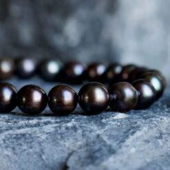Peacock Black Pearl Bracelet II (9mm) -Aurum Brothers PeacockblackpearlII2