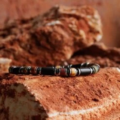 Red Creek Jasper - Ebony Wood Bracelet I (6mm) 7 Red Creek Jasper - Ebony Wood Bracelet I (6mm) -Aurum Brothers Redcreekjas Ebonywood2 jpg