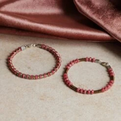 Rhodonite Bracelet III (6mm) -Aurum Brothers Rhodonite cd23f40d 2099 4140 a45a 4155cc057b68