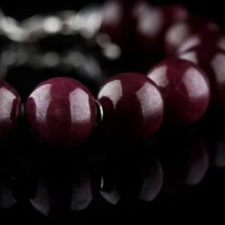 Ruby Bracelet VIII (10-11.5mm) -Aurum Brothers RubyBraceletVIII 10 11.5mm Closeup2