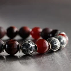 Mixed Red Nascor Bracelet I (10mm) 6 Mixed Red Nascor Bracelet I (10mm) -Aurum Brothers Special nascor red 1