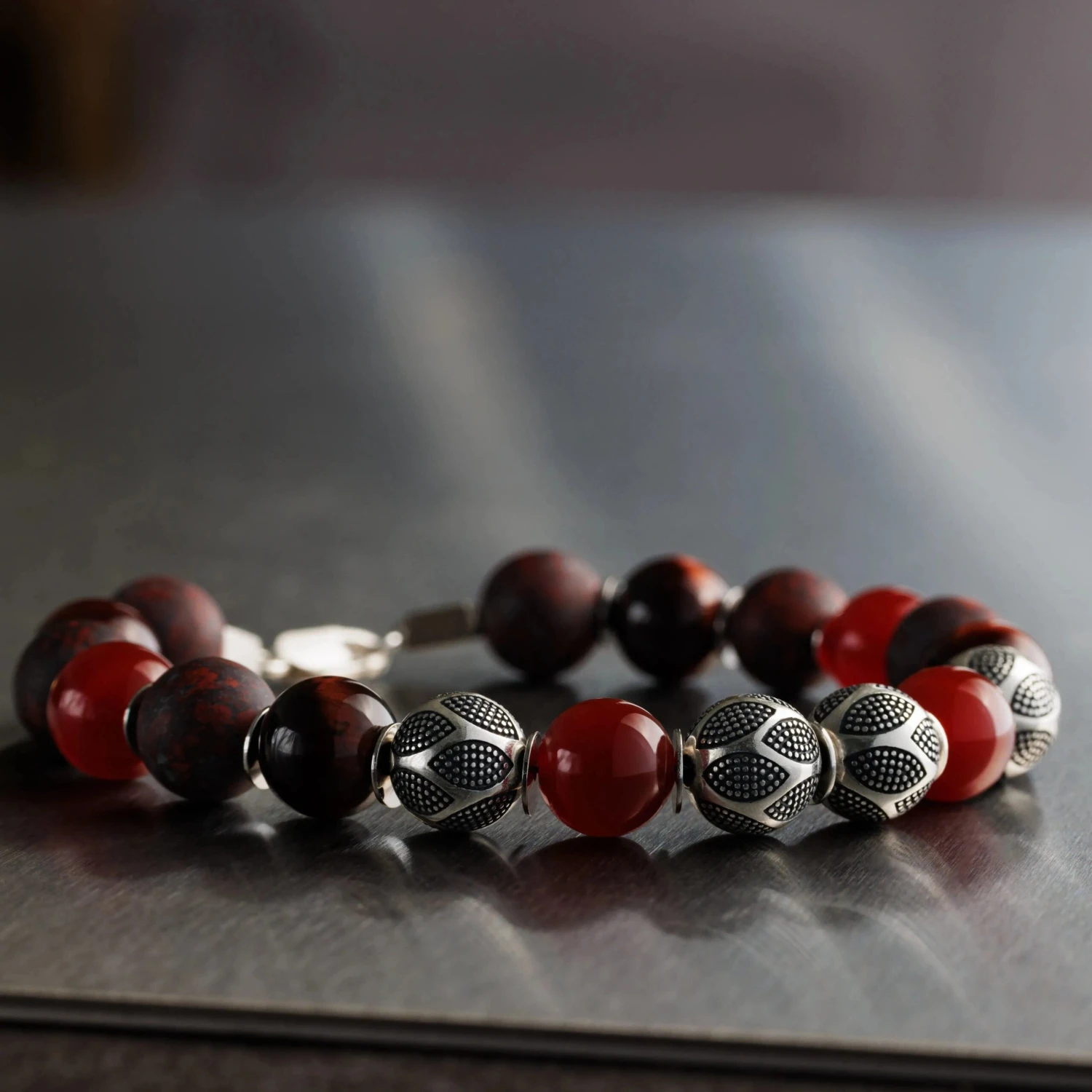 Mixed Red Nascor Bracelet I (10mm) 2 Mixed Red Nascor Bracelet I (10mm) - Image 2
