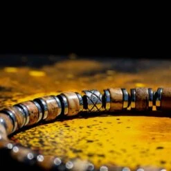 Landscape Jasper Bracelet VII (6mm) -Aurum Brothers Square4 LANDSCAPEJASPERBRACELETVII 6MM