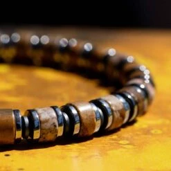 Landscape Jasper Bracelet VII (6mm) -Aurum Brothers Square5 LANDSCAPEJASPERBRACELETVII 6MM