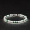 Tsavorite - Pearl Bracelet III (3-4mm)