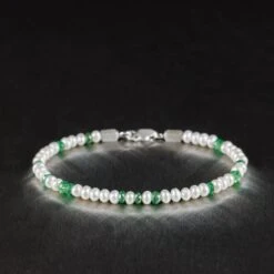 Tsavorite - Pearl Bracelet III (3-4mm)
