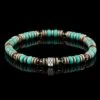 Turquoise - Bronze Hematite Bracelet I (6mm)