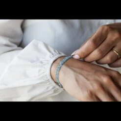 Aquamarine Bracelet XX (3mm) -Aurum Brothers aquamarine 86b3ed60 2e73 4bf5 aa8b 14604933ae41