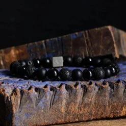 Black Mixed Bracelet II (8mm) -Aurum Brothers black mixed 8mm