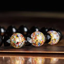 Klimt Mosaico Murano - Black Onyx Bracelet III (10mm) 6 Klimt Mosaico Murano - Black Onyx Bracelet III (10mm) -Aurum Brothers gustaf klimt black onyx 1 579439