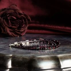 Red Garnet Bracelet XII (2mm) -Aurum Brothers red garnet pack 88229519 3bcd 47e2 a8a5 714e9592da8c