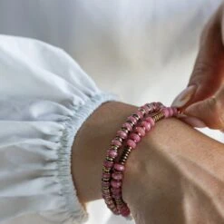 Rhodonite Bracelet IV (6mm) -Aurum Brothers rhodonite 2