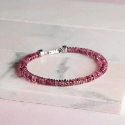 Pink Tourmaline Bracelet II (5mm) -Aurum Brothers rhodonite2 1