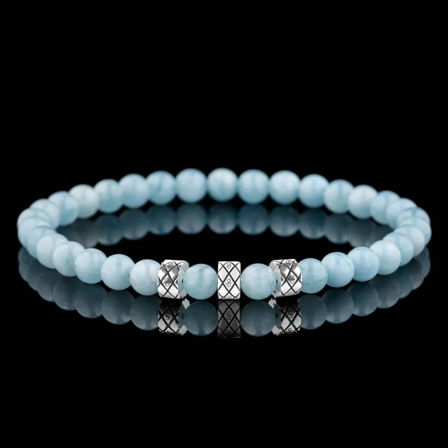 Aquamarine Bracelet IX (6mm) 1 Aquamarine Bracelet IX (6mm)