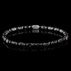 Black Tourmaline - Cube Bracelet IV (4mm)