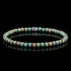 Camel-Turquoise Hematite Bracelet V (4mm)