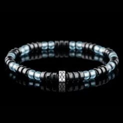 Aurum Brothers 15 Dark Hematite Blue Bracelet I (6mm)