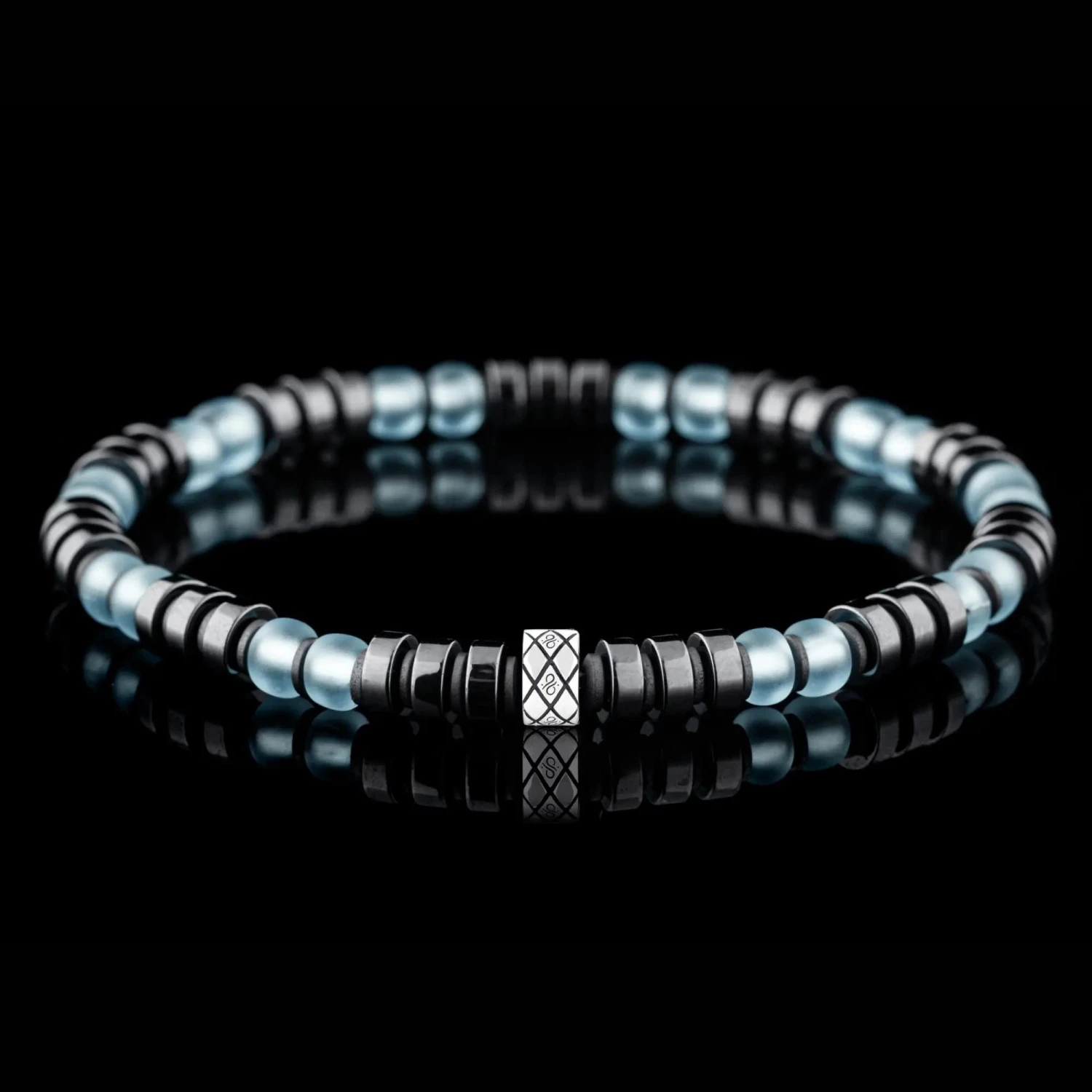 Dark Hematite Blue Bracelet I (6mm) 1 Dark Hematite Blue Bracelet I (6mm)