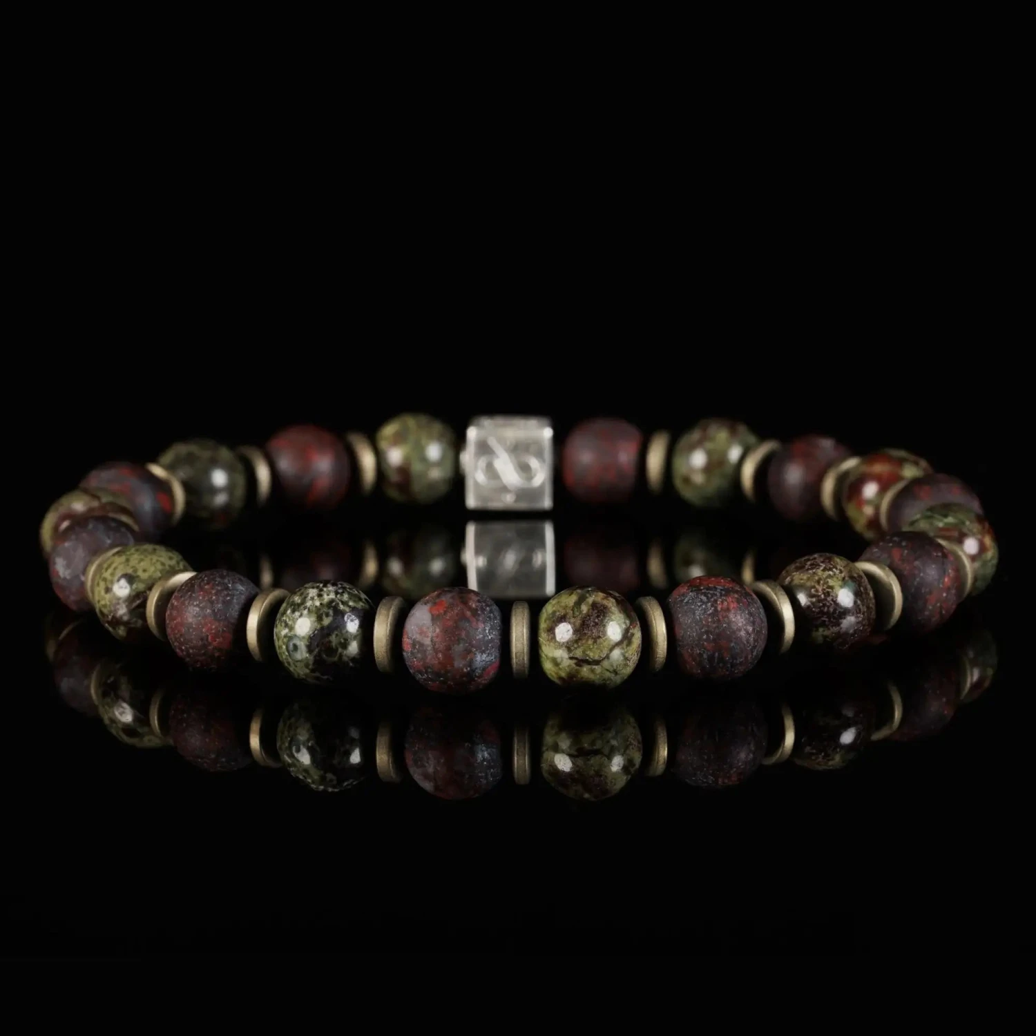 Dragon Blood Jasper Bracelet XI (8mm) 1 Dragon Blood Jasper Bracelet XI (8mm)