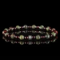 Dragon Blood Jasper - Red Garnet Bracelet X (6mm)A