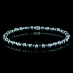 Hematite - Blue Bracelet XVII (4mm)