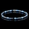 Hematite - Multitoned Blue Bracelet I (4mm)