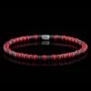 Hematite - Red Bracelet VII (4mm)
