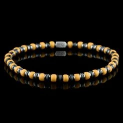 Hematite - Yellow Bracelet XVI (4mm)