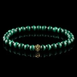 Malachite Gold Bracelet I (6mm)