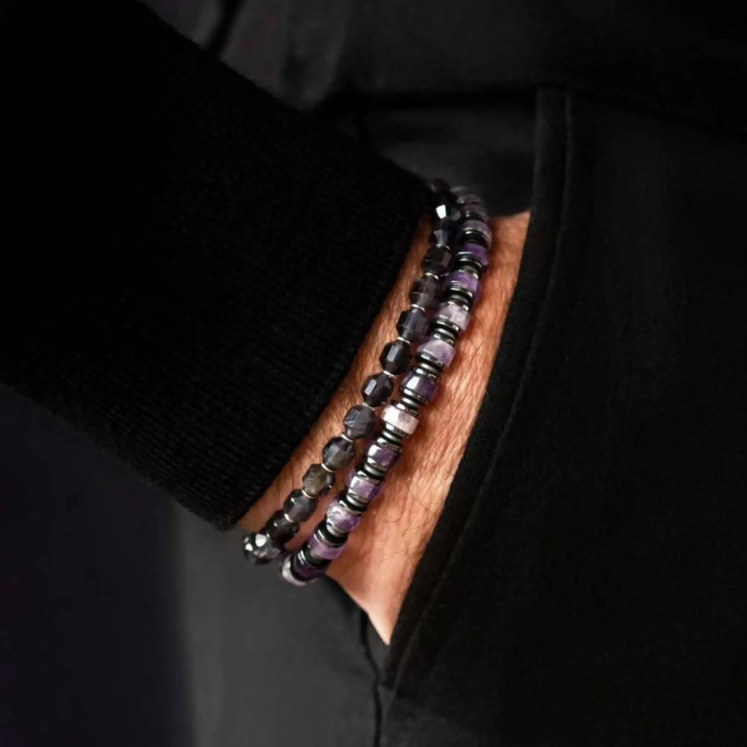 Amethyst Bracelet XVII (6mm) 2 Amethyst Bracelet XVII (6mm) - Image 2