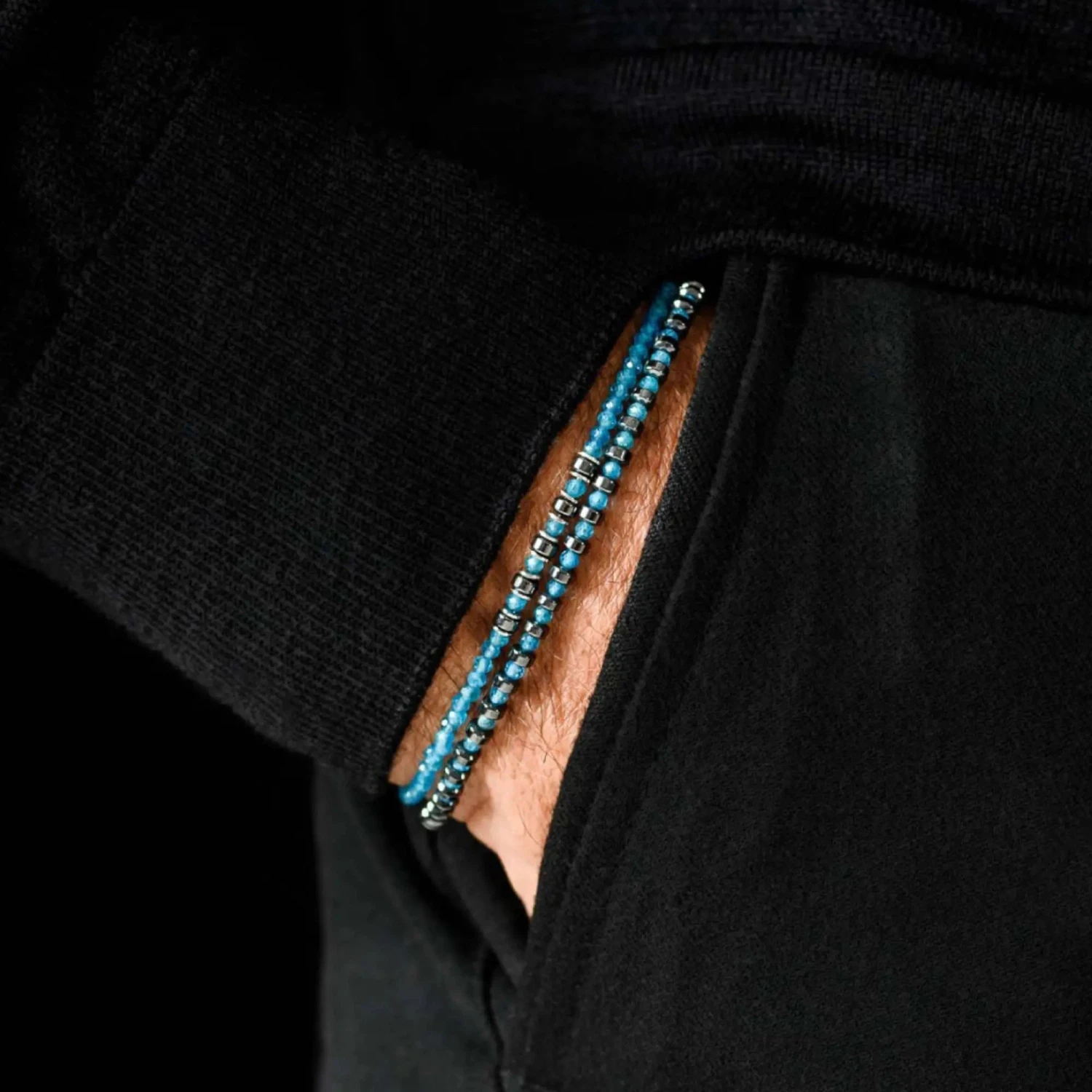 Apatite Bracelet V (2mm) 2 Apatite Bracelet V (2mm) - Image 2