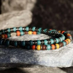 Hematite - Blue Bracelet XVII (4mm) -Aurum Brothers square2 Hematite BlueBraceletXVII 4mm 1