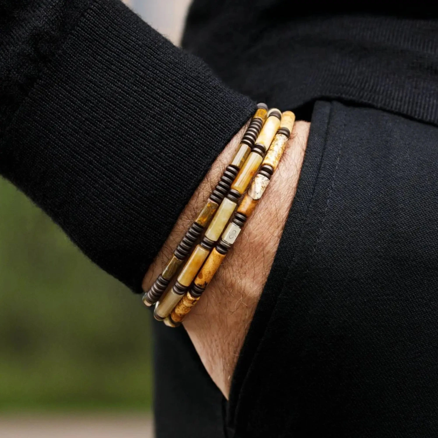 Landscape Jasper Bracelet IV (4mm) 2 Landscape Jasper Bracelet IV (4mm) - Image 2