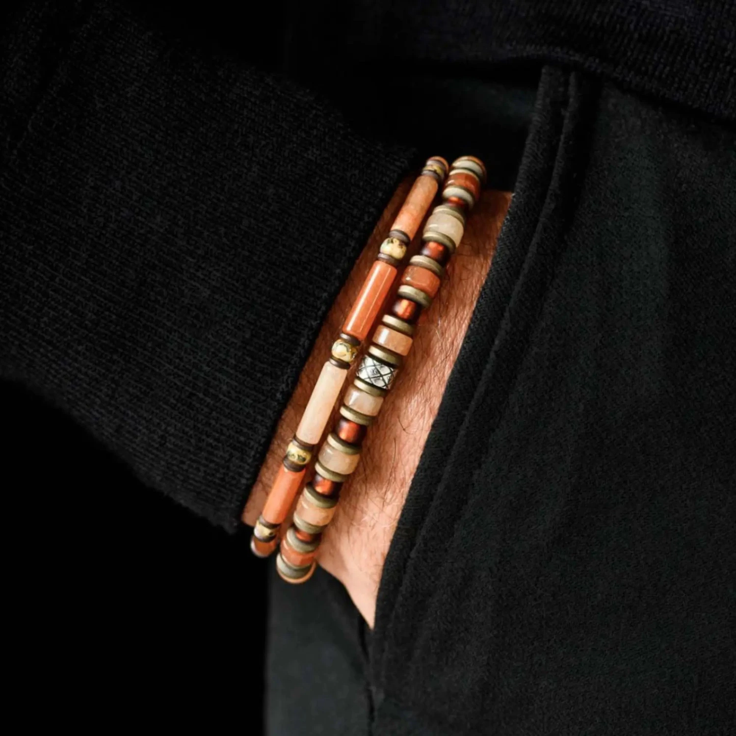 Orange Aventurine Bracelet V (6mm) 2 Orange Aventurine Bracelet V (6mm) - Image 2