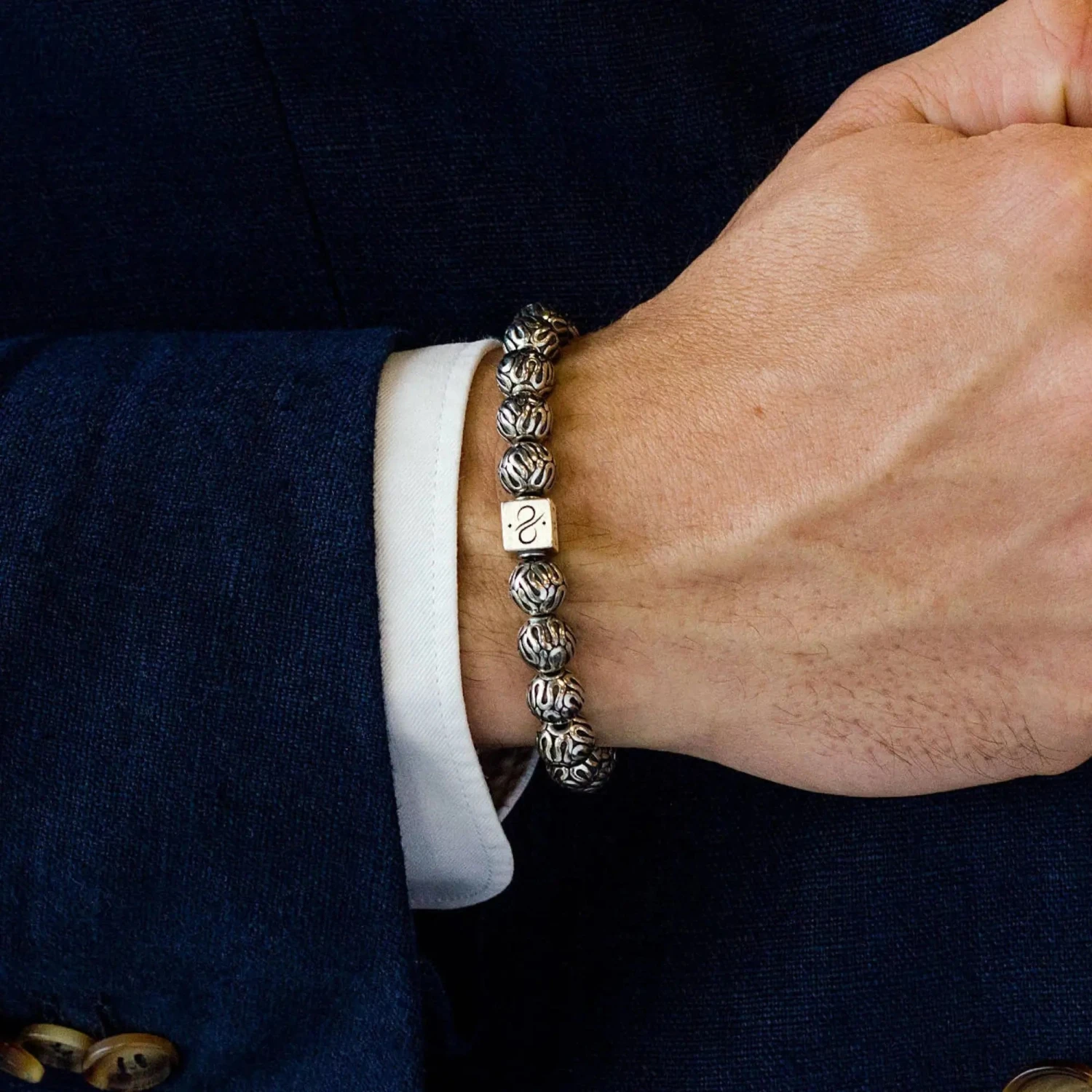 Silver Bracelet VI (8mm) 2 Silver Bracelet VI (8mm) - Image 2