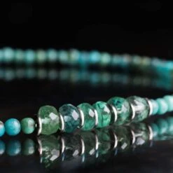 Turquoise - Emerald Bracelet IV (2-4mm) -Aurum Brothers square2 Turquoise EmeraldBraceletIV 2 4mm