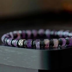 Amethyst Bracelet XVII (6mm) 7 Amethyst Bracelet XVII (6mm) -Aurum Brothers square3 AmethystBraceletXVII 6mm