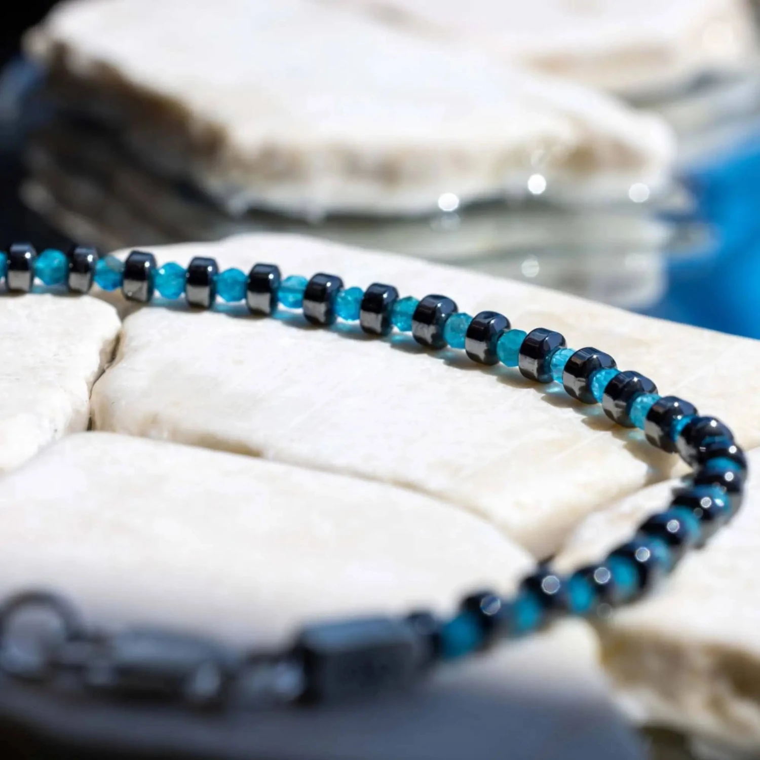 Apatite Bracelet V (2mm) 3 Apatite Bracelet V (2mm) - Image 3