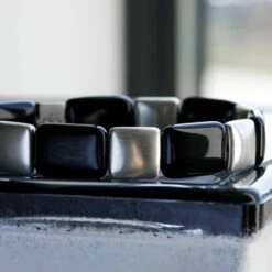 Black Onyx Bracelet IV (13mm) -Aurum Brothers square3 BlackOnyxBraceletIV 13mm